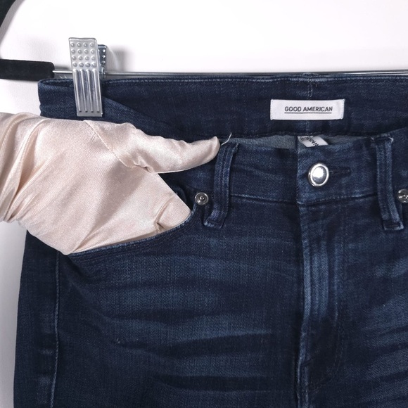 GOOD AMERICAN USA🇺🇸MADE Good Waist Skinny Jeans GAGWC103 Size 6/28 - Picture 8 of 11